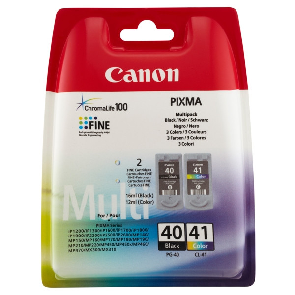 Canon PG-40 / CL-41 multipack noir et couleur (d'origine) 0615B043 0615B051 018780 - 1