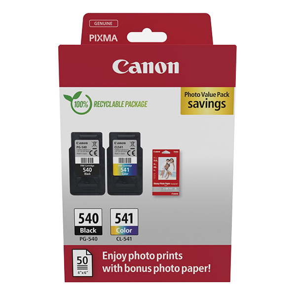 Canon PG-540/CL-541 pack avantageux photo (d'origine) 5225B012 5225B013 132268 - 1