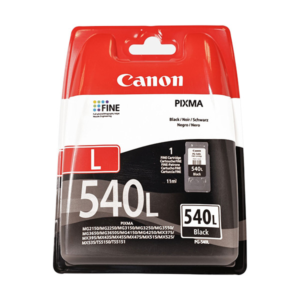 Canon PG-540L cartouche d'encre (d'origine) - noir 5224B001 5224B010 5224B011 018716 - 1