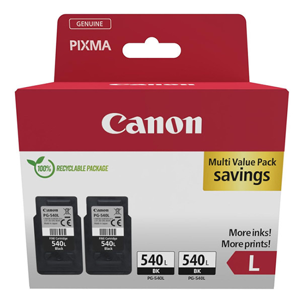 Canon PG-540L duopack (d'origine) - noir 132300 - 1