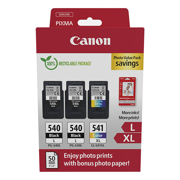 Canon PG-540Lx2/CL-541XL pack avantageux photo (d'origine) 5224B015 132272 - 1