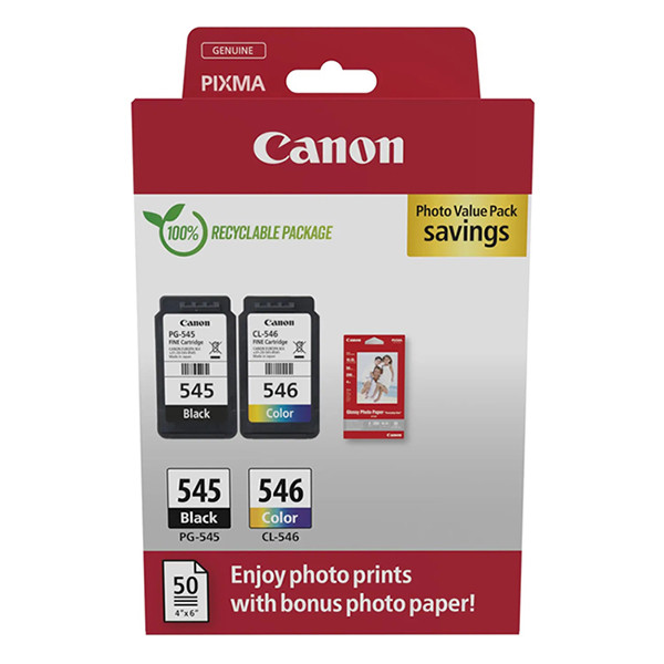 Canon PG-545/CL-546 pack avantageux photo (d'origine) 8287B008 132262 - 1