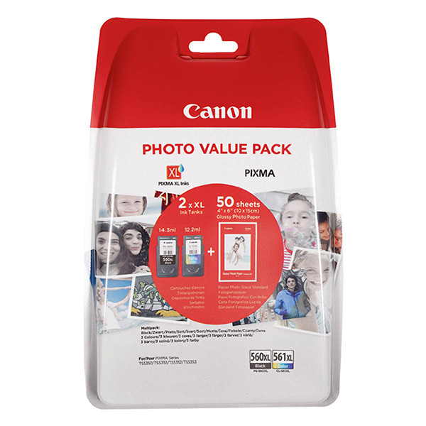 Canon PG-560XL / CL-561XL multipack (d'origine) 3712C004 3712C008 651008 - 1