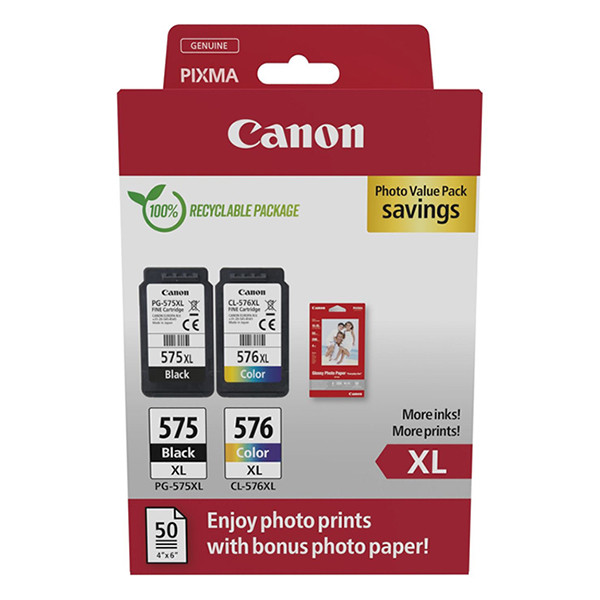Canon PG-575XL/CL-576XL pack avantageux photo (d'origine) 5437C006 132276 - 1