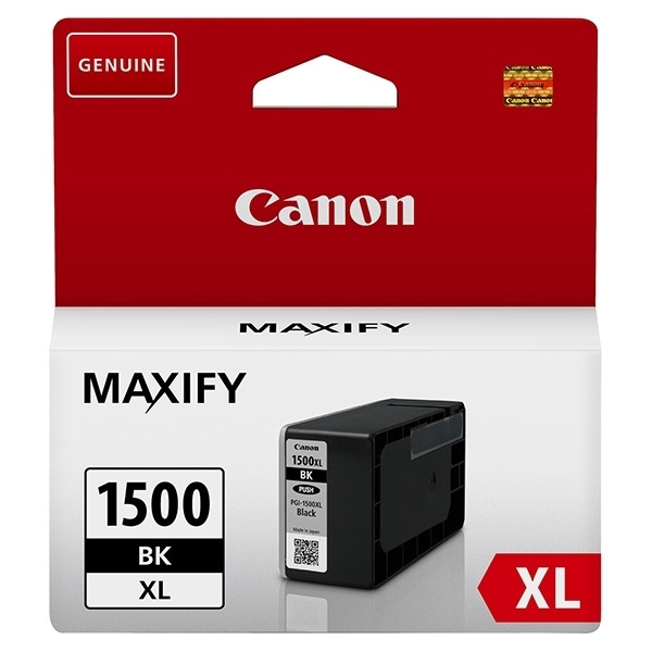 Canon PGI-1500XL BK cartouche d'encre noire haute capacité (d'origine) 9182B001 018522 - 1