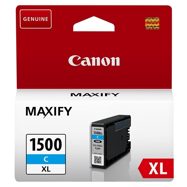 Canon PGI-1500XL C cartouche d'encre cyan haute capacité (d'origine) 9193B001 018524 - 1