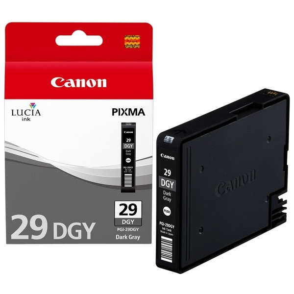 Canon PGI-29DGY cartouche d'encre gris foncé (d'origine) 4870B001 018746 - 1