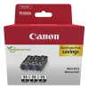 Canon PGI-35 pack triple de cartouches (d'origine) - noir