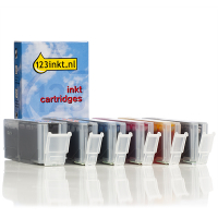 Canon PGI-550PGBK XL / CLI-551XL Offre: 2 noirs + 4 couleurs (marque 123encre) 6431B001C 6443B001C 6444B001C 6445B001C 6446B001C 127158