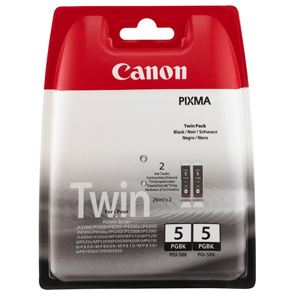 Canon PGI-5BK cartouche d'encre pack double (d'origine) - noir 0628B030 018106 - 1