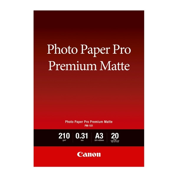 Canon PM-101 Premium papier mat 210 g/m² A3 (20 feuilles) 8657B006 154016 - 1