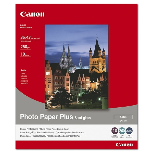 Canon SG-201 Plus papier photo semi-brillant 260 g/m² 36 x 43 cm (10 feuilles) 1686B029 154024 - 1