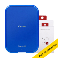 Canon Zoemini 2 imprimante photo mobile pack de démarrage - bleu marine 819358