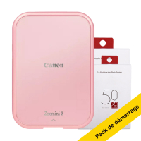 Canon Zoemini 2 imprimante photo mobile pack de démarrage - or rose 819359
