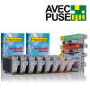 Canon offre: 2 x série CLI-8 avec puce (noir + 7 couleurs) (marque 123encre)