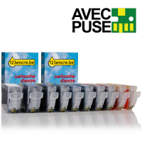Canon offre : 2 x PGI-5BK + 2 x CLI-8BK/C/M/Y avec puce (2 noires + 3 couleurs) (marque 123encre) 120801 Canon offre : 2 x PGI-5BK + 2 x CLI-8BK/C/M/Y avec puce (2 noires + 3 couleurs) (marque 123encre) 120801