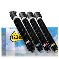 Canon offre : C-EXV 65 BK, C, M, Y noir + 3 couleurs (marque 123encre)  131985