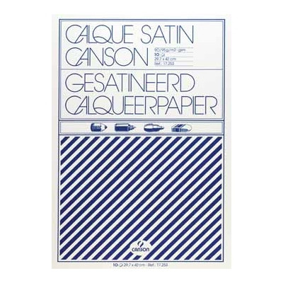 Canson - Pochette papier à dessin calque - 12 feuilles - A4 - 90G