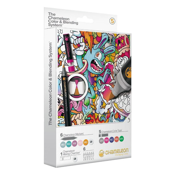 Chameleon Color & Blending System ensemble n° 5 de marqueurs peinture (6 marqueurs avec 5 color tops) 793064 CS6605 400903 - 1