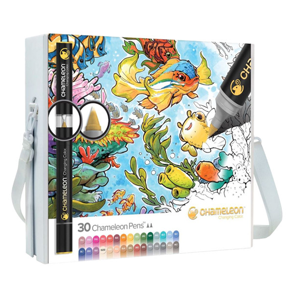 Chameleon Colour & Blending System ensemble complet de marqueurs peinture (30 marqueurs avec 30 color tops) 792097 CT3001 400910 - 1