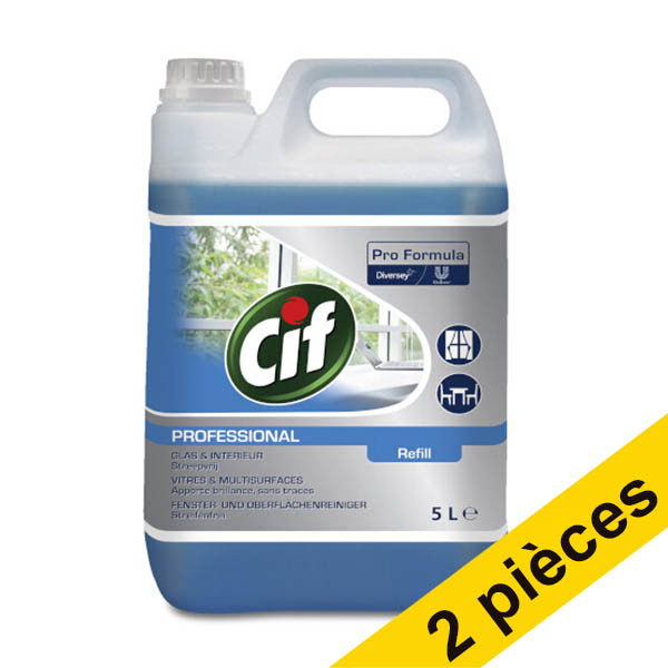 Offre : 2x Cif Pro Formula nettoyant vitres et intérieur (5 litres) SCI00148 - 1
