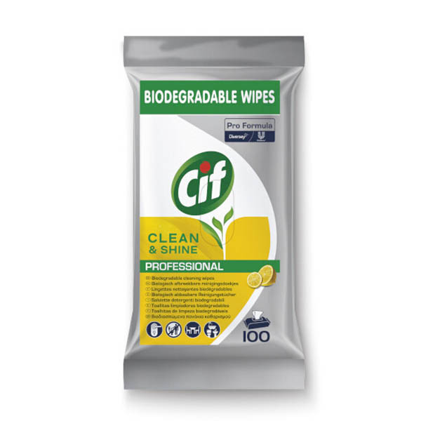 Cif Pro Formula lingettes nettoyantes biodégradables (100 pièces) SCI00161 - 1