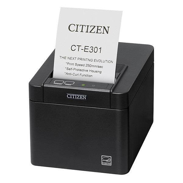 Citizen CT-E301 imprimante tickets de caisse avec Ethernet - noir CTE301X3EBX 837210 - 1