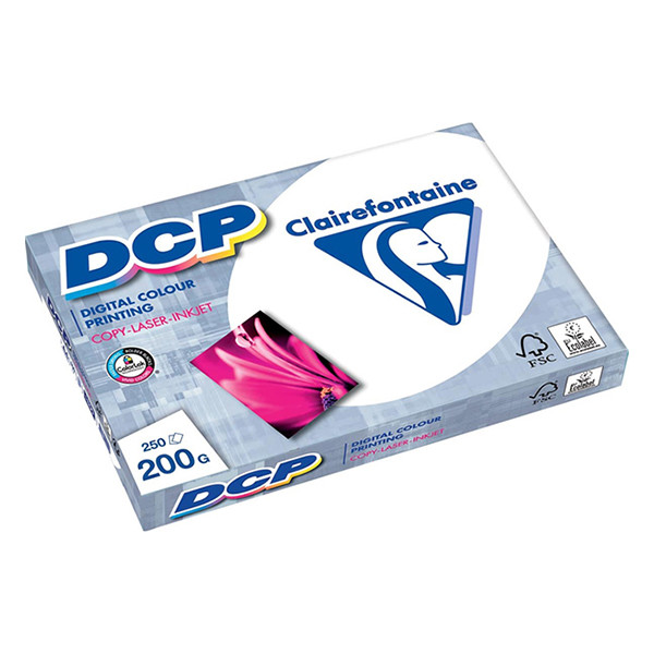 Clairefontaine DCP 1 ramette de 250 feuilles A4 - 200 g/m² 1807C 250486 - 1