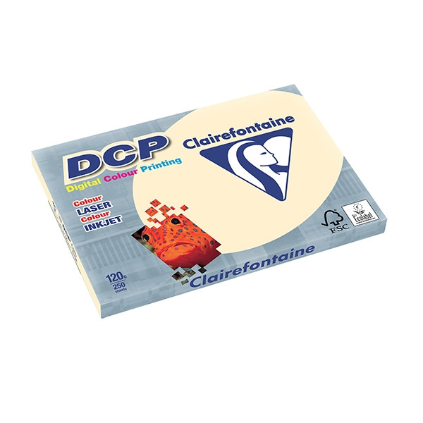 Clairefontaine DCP papier couleur 120 g/m²A3 (250 feuilles) - ivoire 6825C 250303 - 1