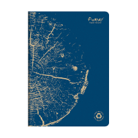 Clairefontaine Forever Premium carnet de notes A4 ligné 48 feuilles - bleu cobalt 684662C 250454
