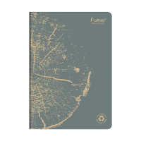 Clairefontaine Forever Premium carnet de notes A4 ligné 48 feuilles - gris 684664C 250456