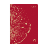 Clairefontaine Forever Premium carnet de notes A4 ligné 48 feuilles - rouge 684663C 250455