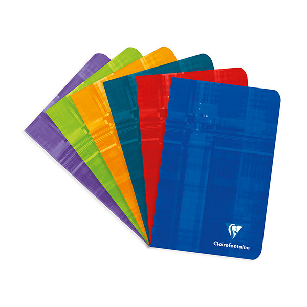 Clairefontaine Metric carnet de notes quadrillé 110 x 170 mm 48 feuilles 10 pièces (5 mm) - assorti 63602C 250445 - 1