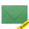 Offre: 10x Clairefontaine enveloppes de couleur C5 120 grammes (5 pièces) - vert forêt 424763 - 1