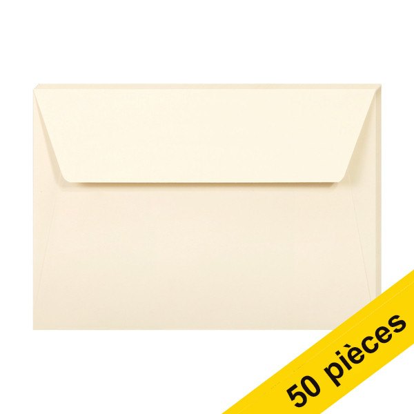 Offre : 10x Clairefontaine enveloppes de couleur C6 120 g/m² (5 pièces) - ivoire 424773 - 1