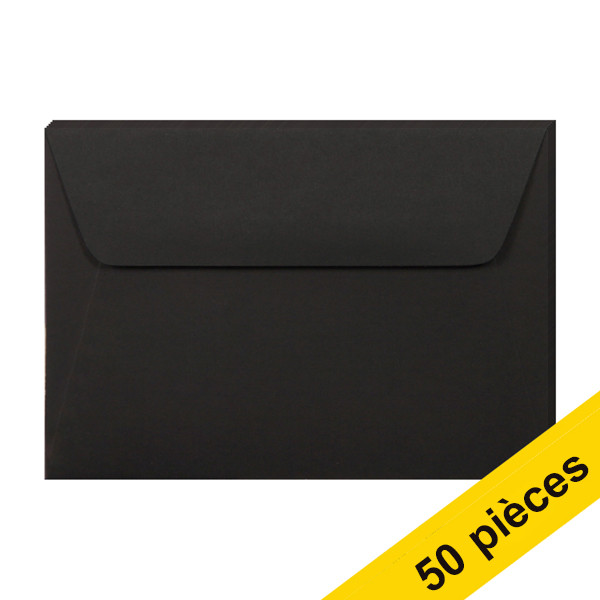 Offre : 10x Clairefontaine enveloppes de couleur C6 120 g/m² (5 pièces) - noir 424781 - 1