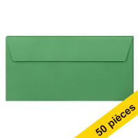 Offre : 10x Clairefontaine enveloppes de couleur EA5/6 120 g/m² (5 pièces) - vert forêt