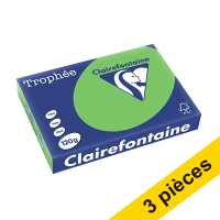 Offre : 3x Clairefontaine papier couleur 120 g/m² A4 (250 feuilles) - vert menthe