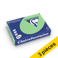 Offre : 3x Clairefontaine papier couleur 80 g/m² A4 (500 feuilles) - vert nature