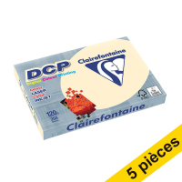 Offre : 5x Clairefontaine DCP papier couleur 120 g/m² A4 (250 feuilles) - ivoire
