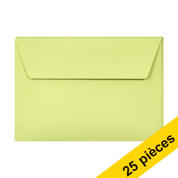 Offre : 5x Clairefontaine enveloppes de couleur C6 120 g/m² (5 pièces) - vert feuille 424774 - 1