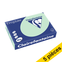 Offre : 5x Clairefontaine papier couleur 80 g/m² A4 (500 feuilles) - vert