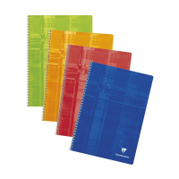 Clairefontaine cahier à spirale A4 quadrillé 90 g/m² 50 feuilles (10 pièces) - assortiment (4 x 8 mm, sans marge) 8143C 250433