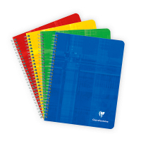 Clairefontaine cahier à spirale A5+ quadrillé 90 g/m² 60 feuilles (5 pièces) - assortiment 882C 250423