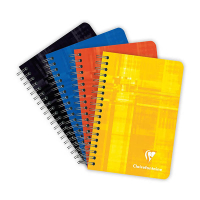 Clairefontaine cahier à spirale A6 90 x 140 mm 90 g/m² 90 feuilles quadrillées 5 mm (5 pièces) - assorti 404565