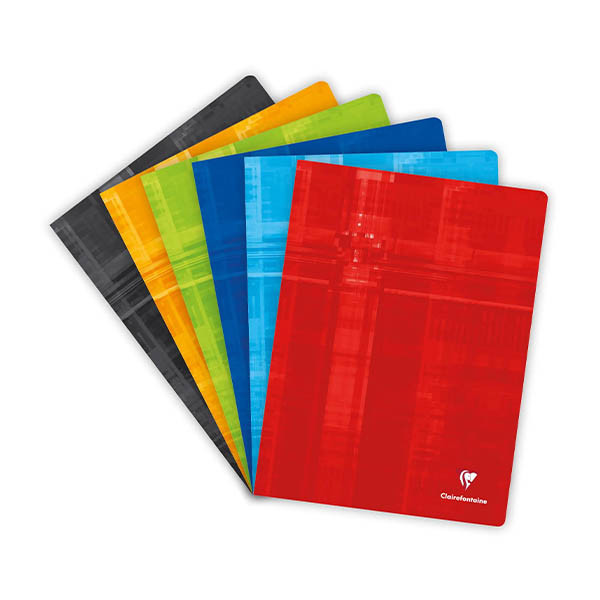Clairefontaine cahier A4+ quadrillé 5 mm 90 g/m² 48 feuilles (10 pièces) - assorti 404573 - 1