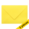 Clairefontaine enveloppes de couleur C5 120 g/m² (5 pièces) - jaune intense