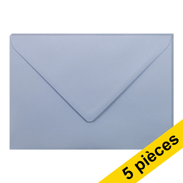Clairefontaine enveloppes de couleur C5 120 g/m² (5 pièces) - lavande 26722C 250344 - 1