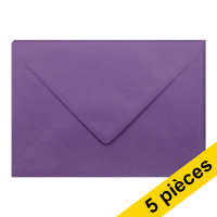 Clairefontaine enveloppes de couleur C5 120 g/m² (5 pièces) - lilas 26602C 250346