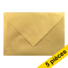 Clairefontaine enveloppes de couleur C5 120 g/m² (5 pièces) - or